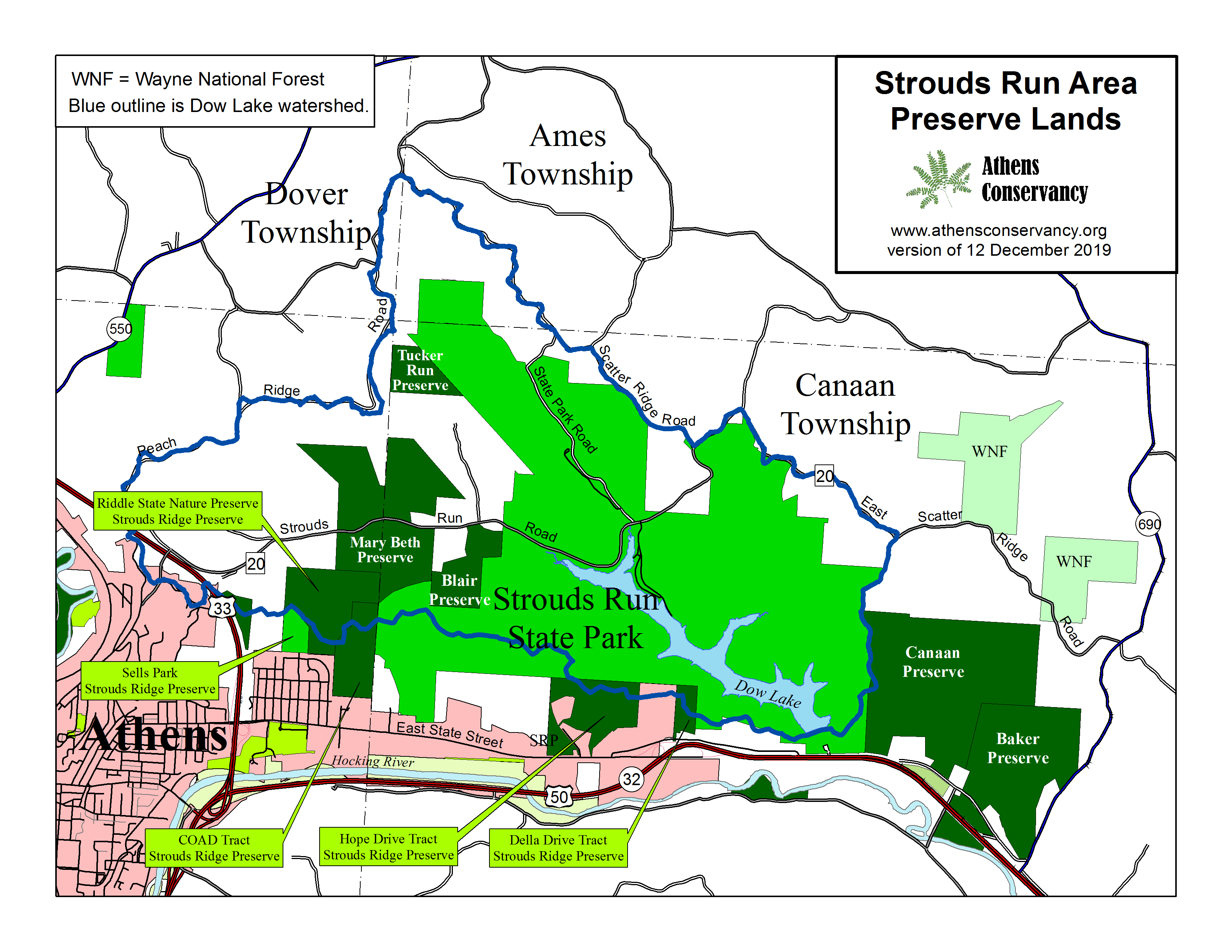 Strouds Run State Park Trail Map Athens Area Outdoor Recreation Guide: Strouds Run State Park