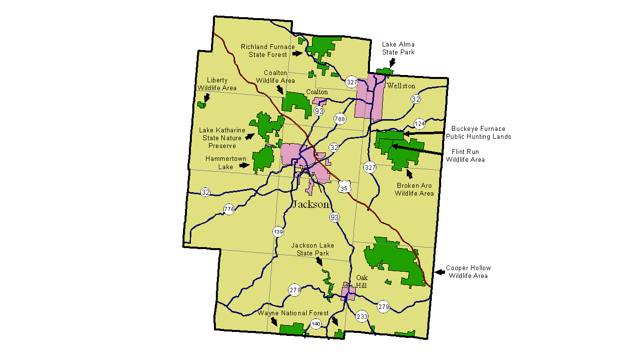 Ohio Regional Map Center General and Area Maps