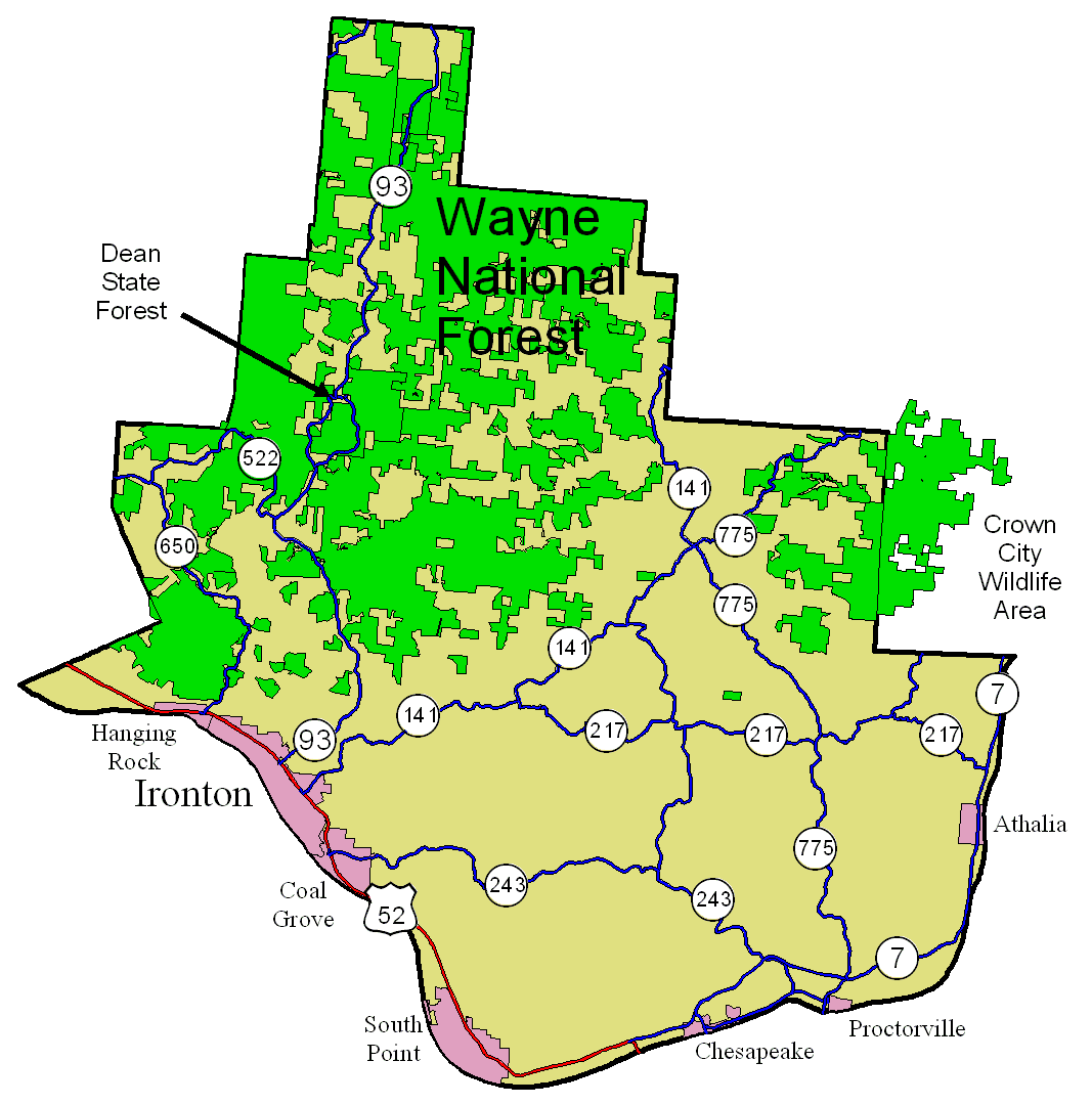 Ohio Regional Map Center General and Area Maps