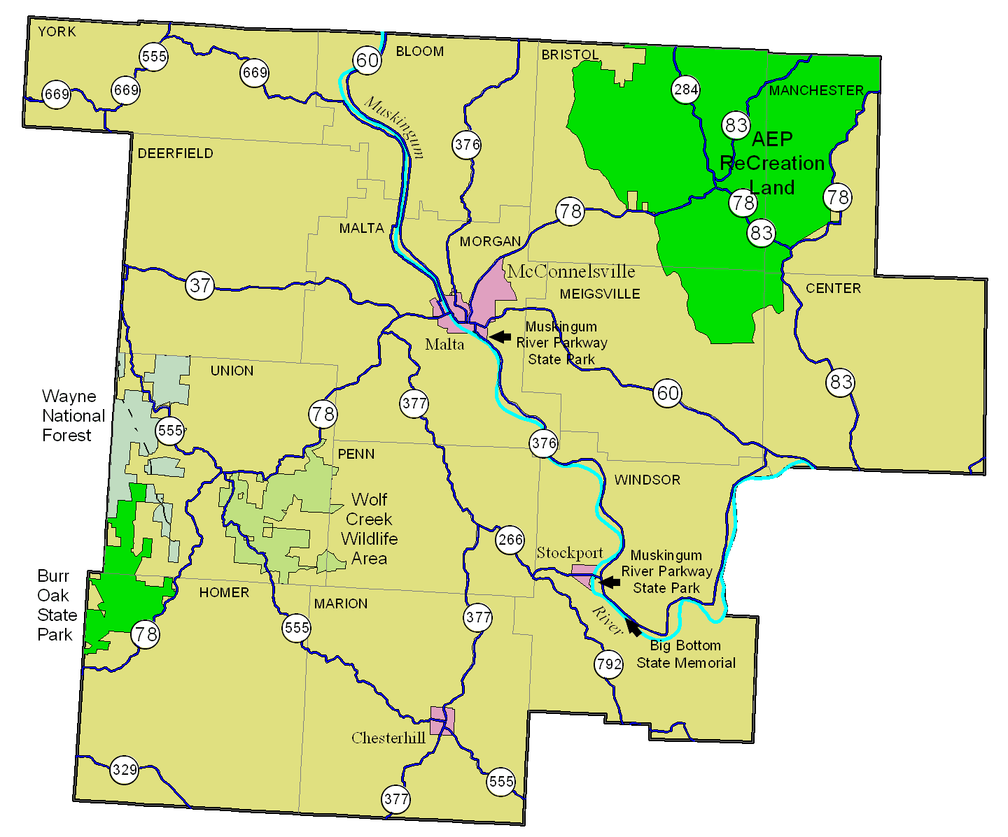 Ohio Regional Map Center: General and Area Maps